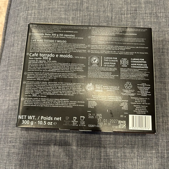 Nespresso Forte Capsules in Black and Brown - Picture 3 of 3